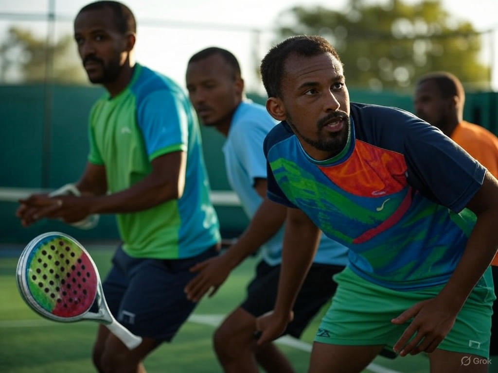 Players preparing to play at Mekonenoch Club